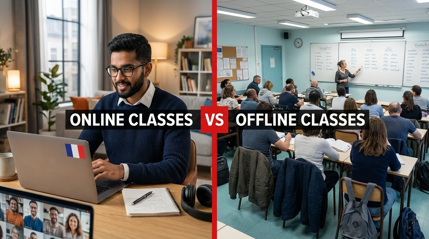 online French classes vs offline French classes for TEF Canada preparation