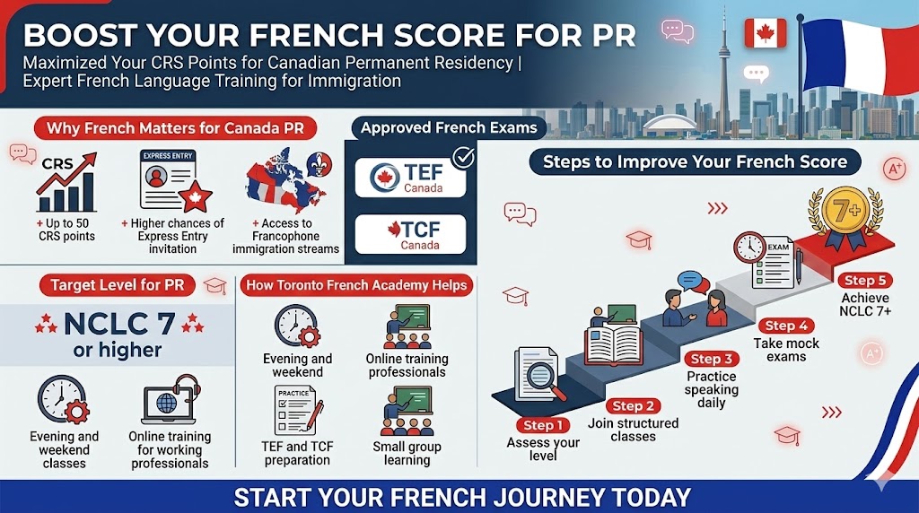 Visual guide to achieving a high French score for PR