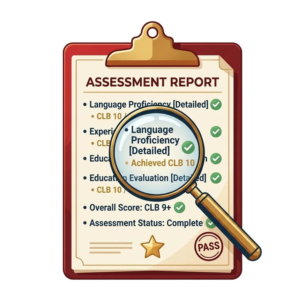 French Classes Toronto Assessment step illustration