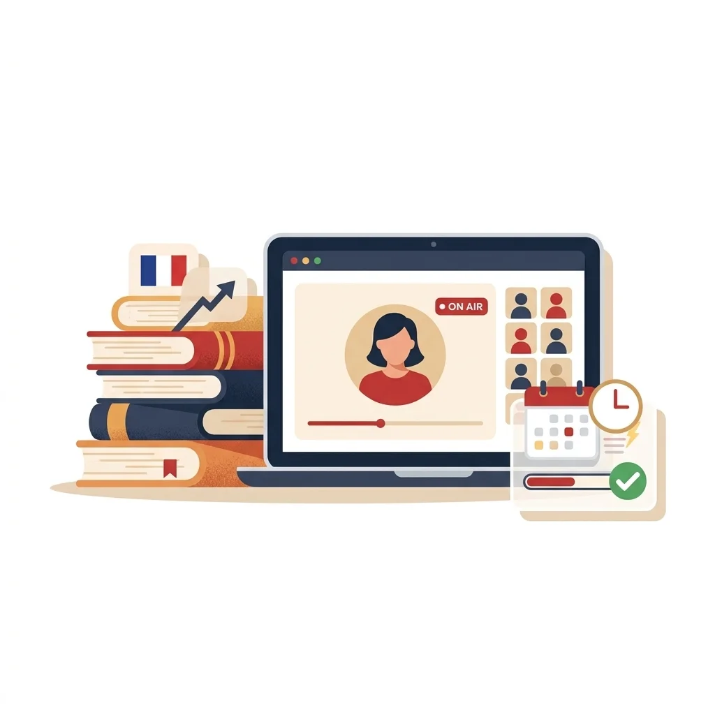 French Classes Toronto Training step illustration