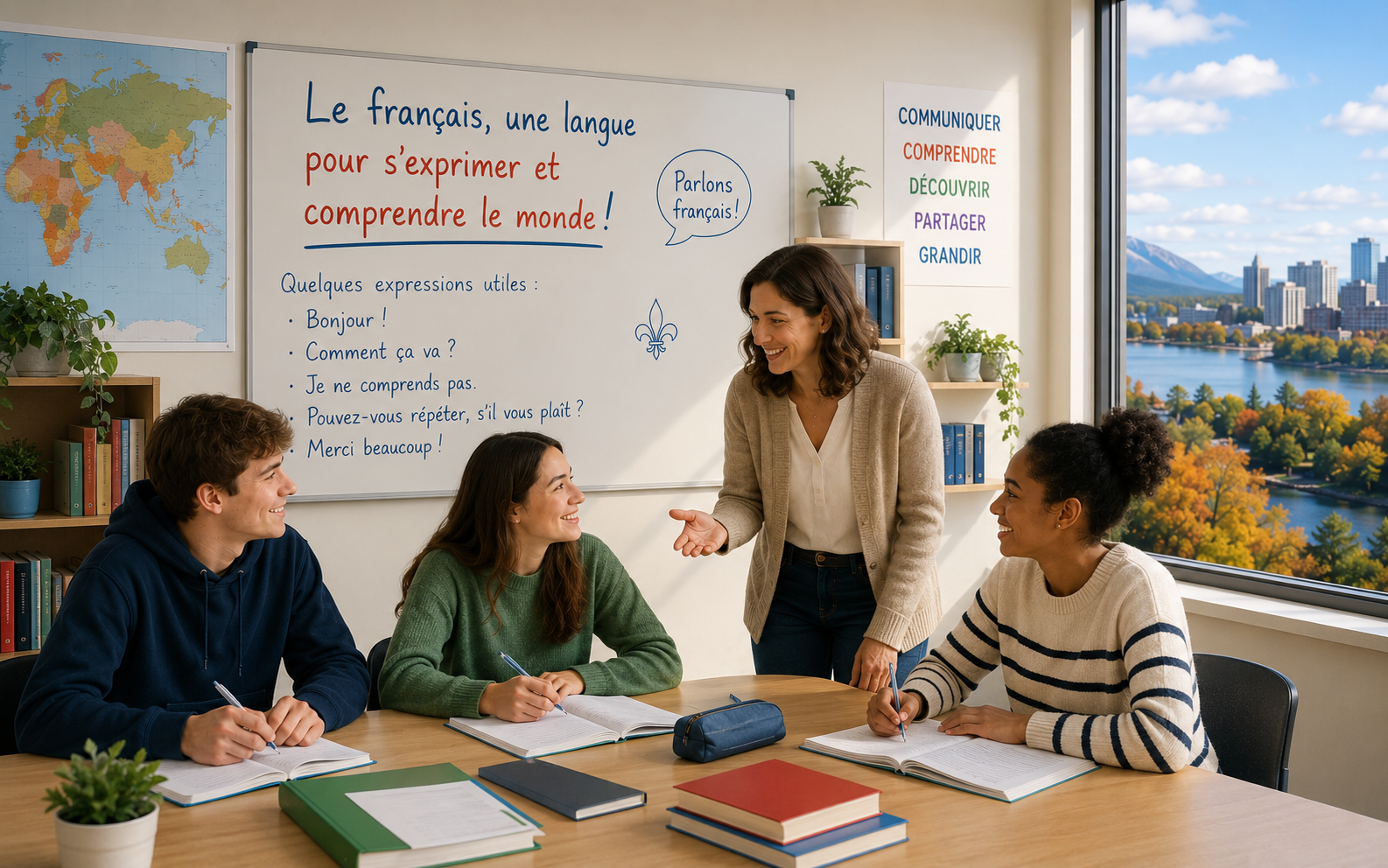 French school near me - Toronto French Academy classroom with students learning French